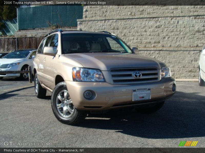 Sonora Gold Metallic / Ivory Beige 2006 Toyota Highlander V6 4WD