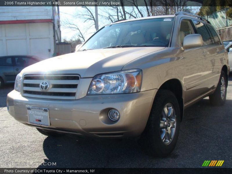 Sonora Gold Metallic / Ivory Beige 2006 Toyota Highlander V6 4WD
