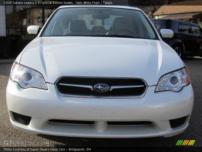 Satin White Pearl / Taupe 2006 Subaru Legacy 2.5i Special Edition Sedan