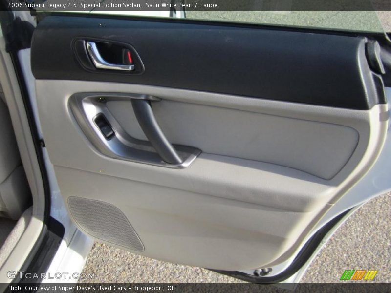 Satin White Pearl / Taupe 2006 Subaru Legacy 2.5i Special Edition Sedan