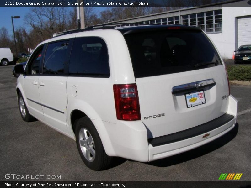 Stone White / Medium Slate Gray/Light Shale 2010 Dodge Grand Caravan SXT