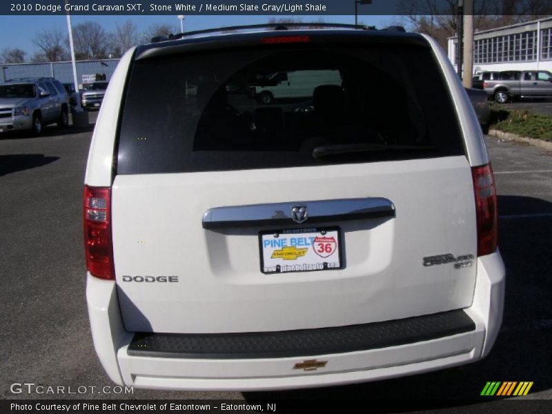 Stone White / Medium Slate Gray/Light Shale 2010 Dodge Grand Caravan SXT