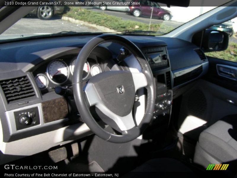 Stone White / Medium Slate Gray/Light Shale 2010 Dodge Grand Caravan SXT