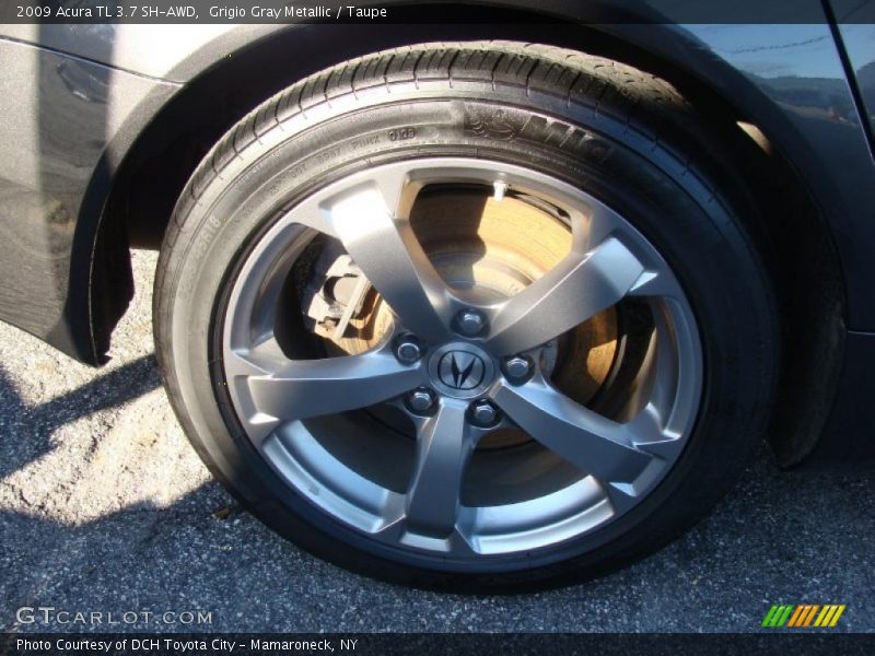 Grigio Gray Metallic / Taupe 2009 Acura TL 3.7 SH-AWD