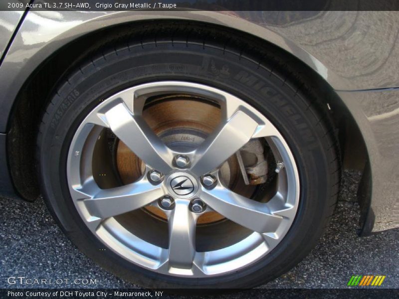 Grigio Gray Metallic / Taupe 2009 Acura TL 3.7 SH-AWD