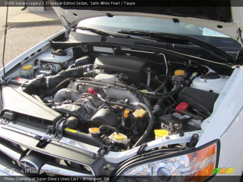 Satin White Pearl / Taupe 2006 Subaru Legacy 2.5i Special Edition Sedan