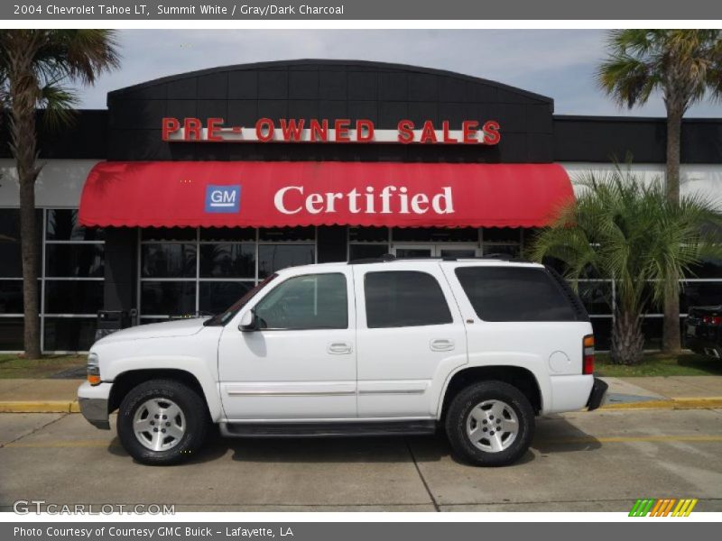 Summit White / Gray/Dark Charcoal 2004 Chevrolet Tahoe LT