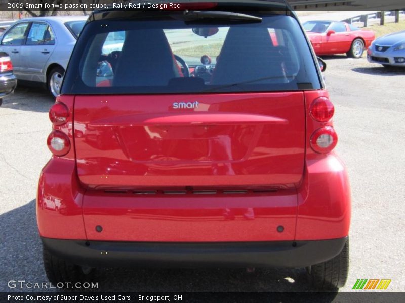 Rally Red / Design Red 2009 Smart fortwo passion coupe