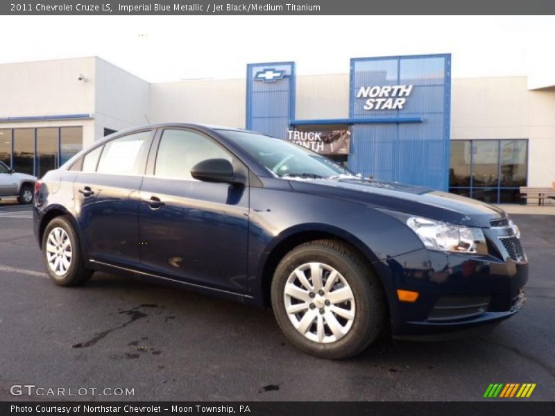 Imperial Blue Metallic / Jet Black/Medium Titanium 2011 Chevrolet Cruze LS