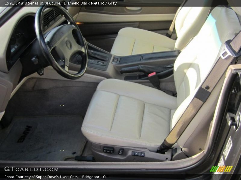  1991 8 Series 850i Coupe Gray Interior