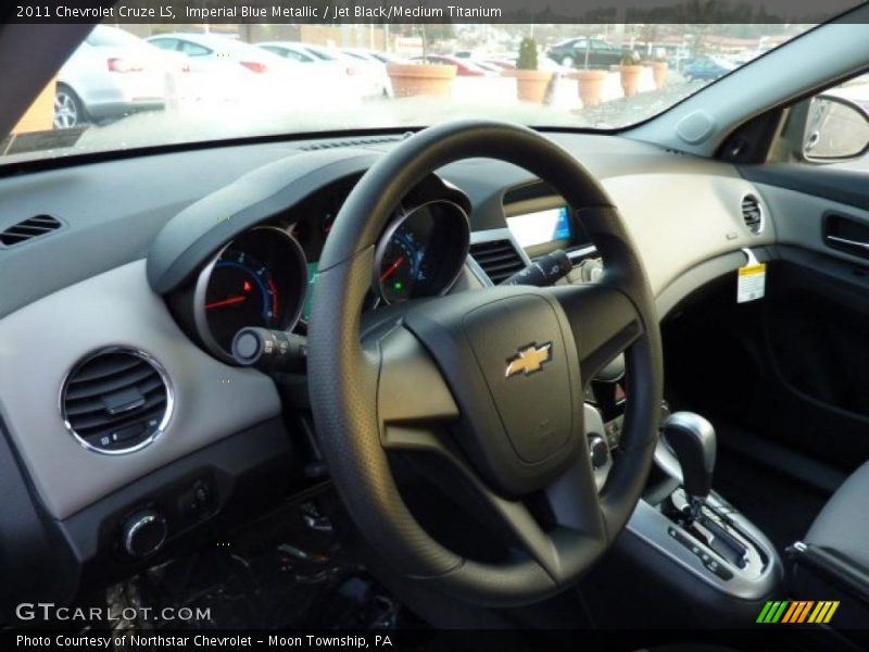 Imperial Blue Metallic / Jet Black/Medium Titanium 2011 Chevrolet Cruze LS