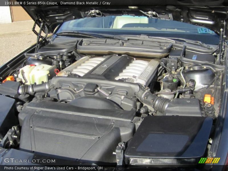  1991 8 Series 850i Coupe Engine - 5.0 Liter SOHC 24-Valve V12