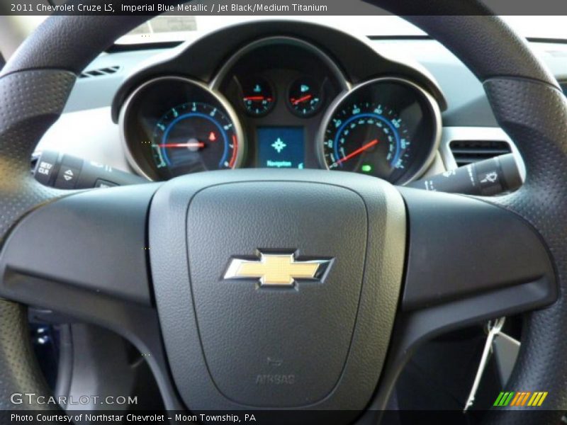 Imperial Blue Metallic / Jet Black/Medium Titanium 2011 Chevrolet Cruze LS