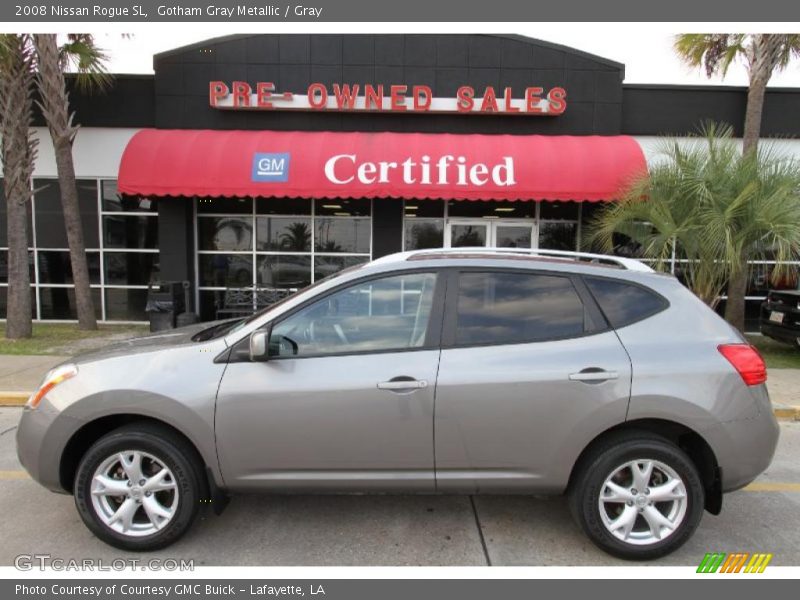 Gotham Gray Metallic / Gray 2008 Nissan Rogue SL