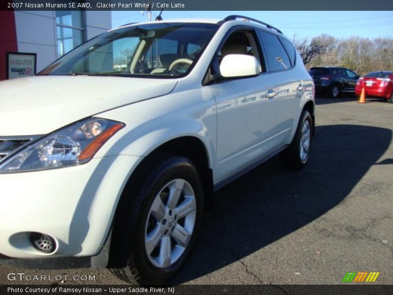 Glacier Pearl White / Cafe Latte 2007 Nissan Murano SE AWD