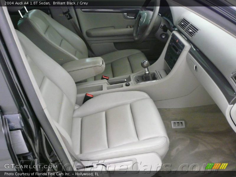 Brilliant Black / Grey 2004 Audi A4 1.8T Sedan