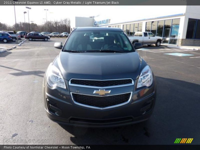 Cyber Gray Metallic / Light Titanium/Jet Black 2011 Chevrolet Equinox LS AWD