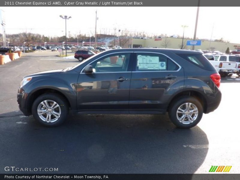 Cyber Gray Metallic / Light Titanium/Jet Black 2011 Chevrolet Equinox LS AWD
