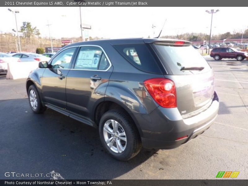 Cyber Gray Metallic / Light Titanium/Jet Black 2011 Chevrolet Equinox LS AWD