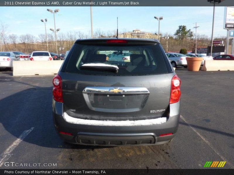 Cyber Gray Metallic / Light Titanium/Jet Black 2011 Chevrolet Equinox LS AWD