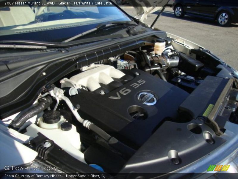 Glacier Pearl White / Cafe Latte 2007 Nissan Murano SE AWD