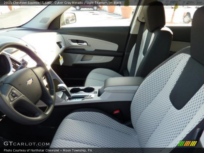 Cyber Gray Metallic / Light Titanium/Jet Black 2011 Chevrolet Equinox LS AWD