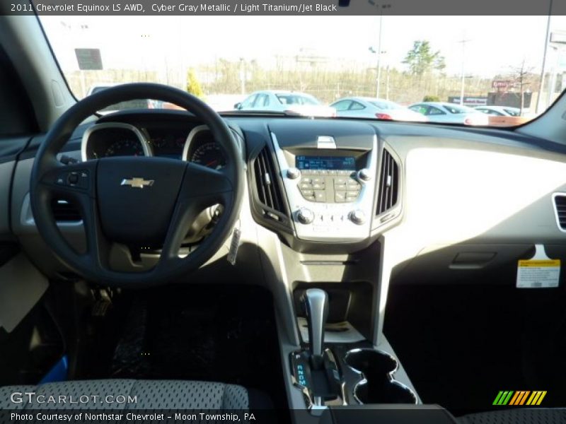 Cyber Gray Metallic / Light Titanium/Jet Black 2011 Chevrolet Equinox LS AWD