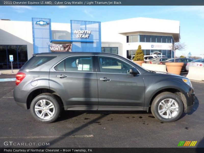 Cyber Gray Metallic / Light Titanium/Jet Black 2011 Chevrolet Equinox LS AWD