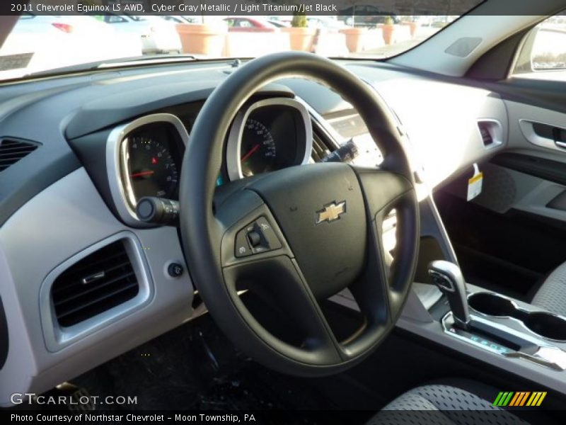 Cyber Gray Metallic / Light Titanium/Jet Black 2011 Chevrolet Equinox LS AWD