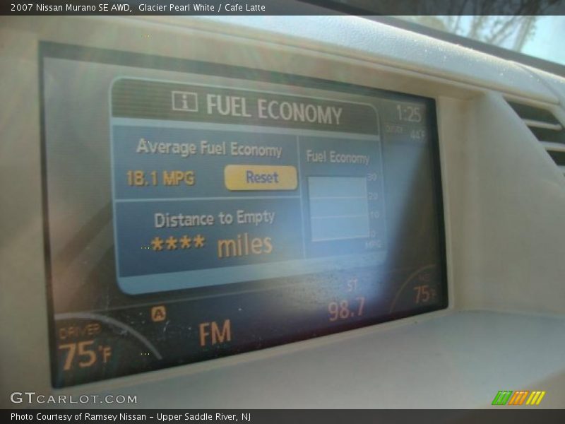Glacier Pearl White / Cafe Latte 2007 Nissan Murano SE AWD