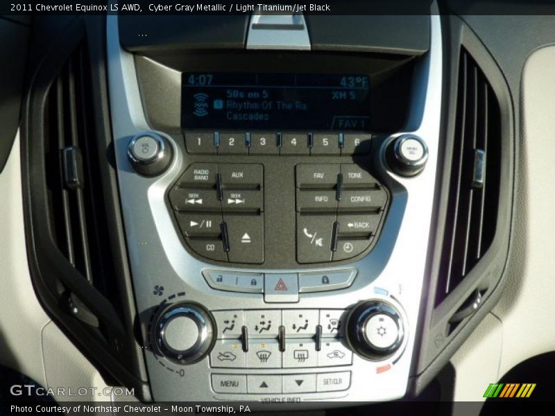 Cyber Gray Metallic / Light Titanium/Jet Black 2011 Chevrolet Equinox LS AWD
