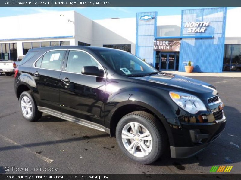 Black / Light Titanium/Jet Black 2011 Chevrolet Equinox LS
