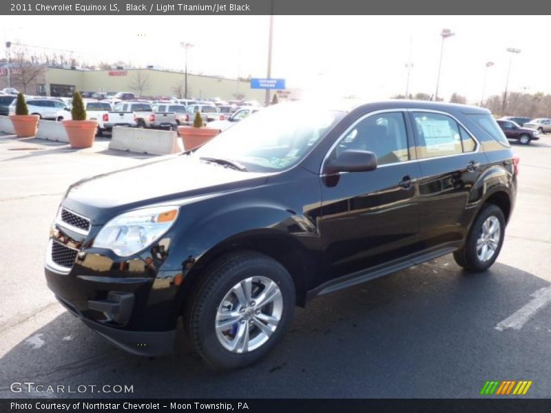 Black / Light Titanium/Jet Black 2011 Chevrolet Equinox LS