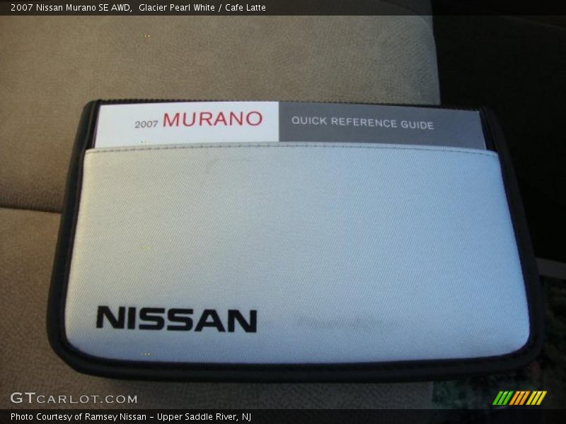 Glacier Pearl White / Cafe Latte 2007 Nissan Murano SE AWD