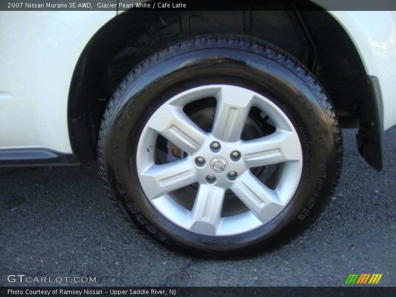 Glacier Pearl White / Cafe Latte 2007 Nissan Murano SE AWD