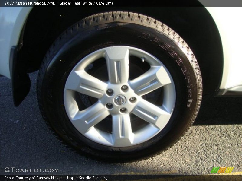Glacier Pearl White / Cafe Latte 2007 Nissan Murano SE AWD