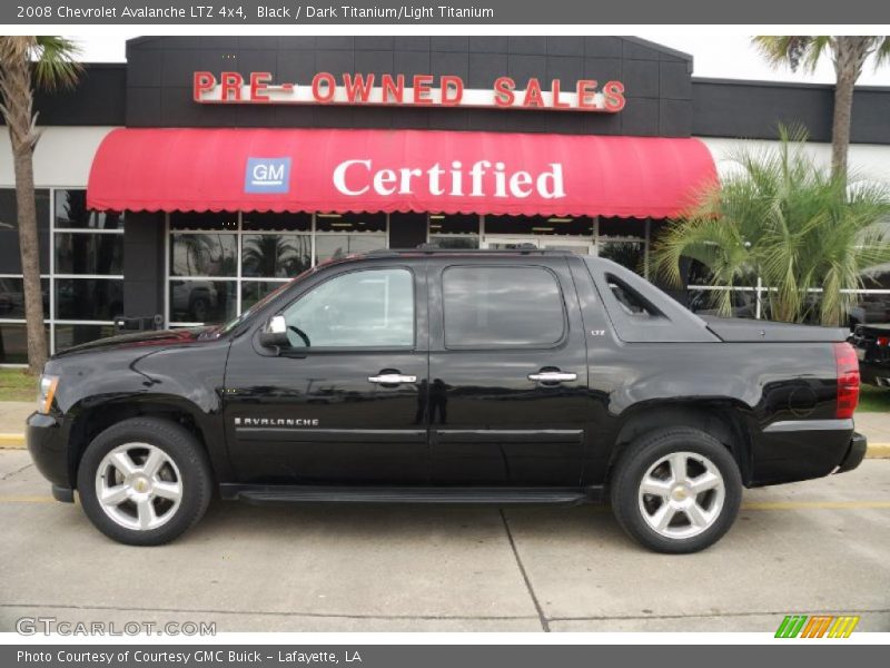 Black / Dark Titanium/Light Titanium 2008 Chevrolet Avalanche LTZ 4x4