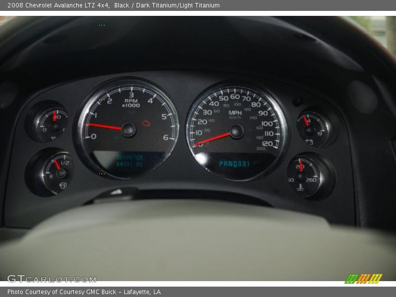 Black / Dark Titanium/Light Titanium 2008 Chevrolet Avalanche LTZ 4x4