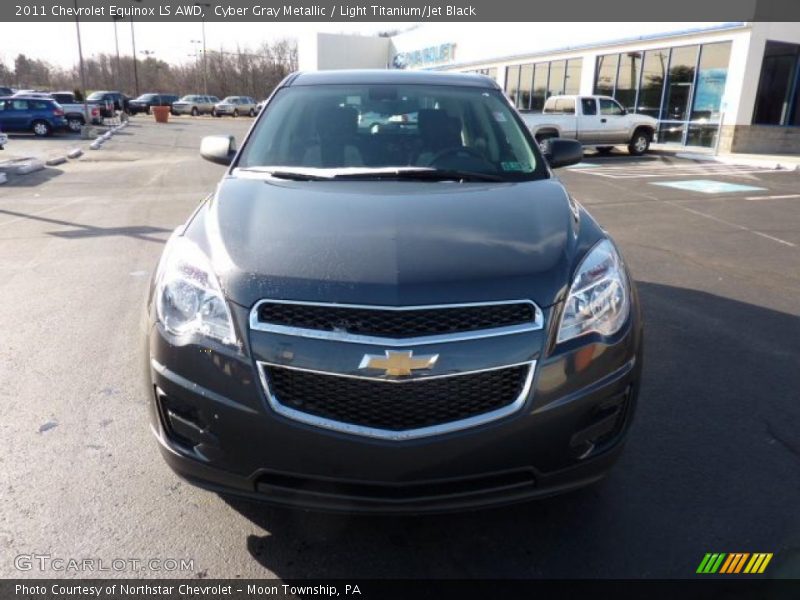 Cyber Gray Metallic / Light Titanium/Jet Black 2011 Chevrolet Equinox LS AWD