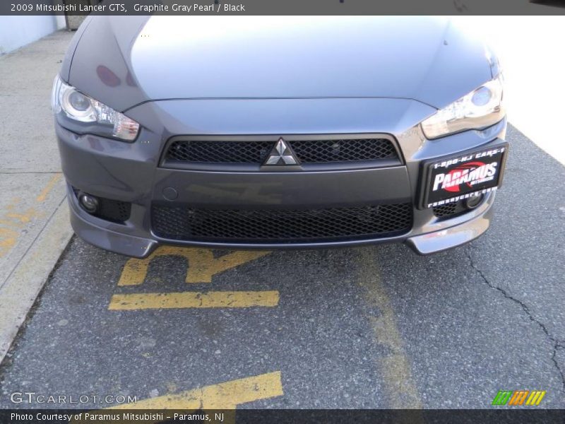 Graphite Gray Pearl / Black 2009 Mitsubishi Lancer GTS