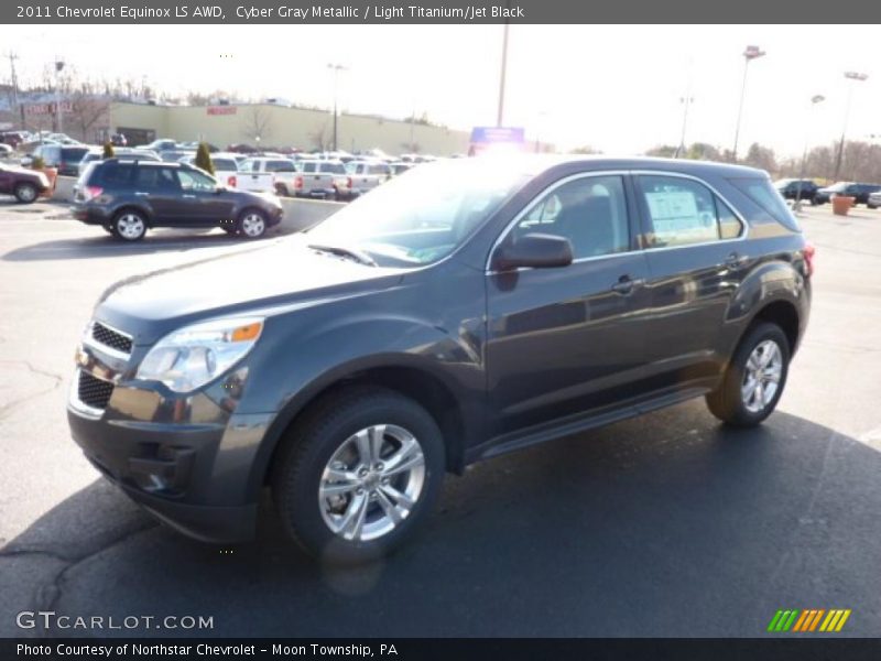 Cyber Gray Metallic / Light Titanium/Jet Black 2011 Chevrolet Equinox LS AWD