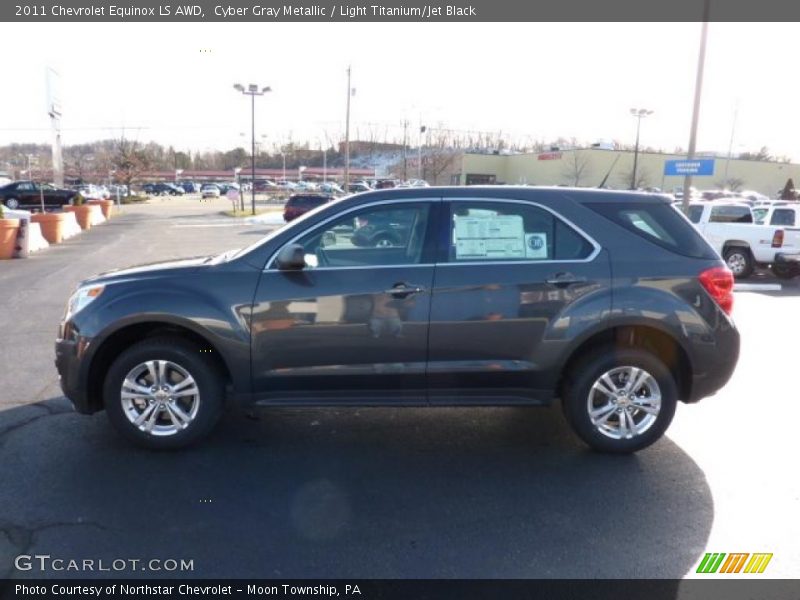 Cyber Gray Metallic / Light Titanium/Jet Black 2011 Chevrolet Equinox LS AWD