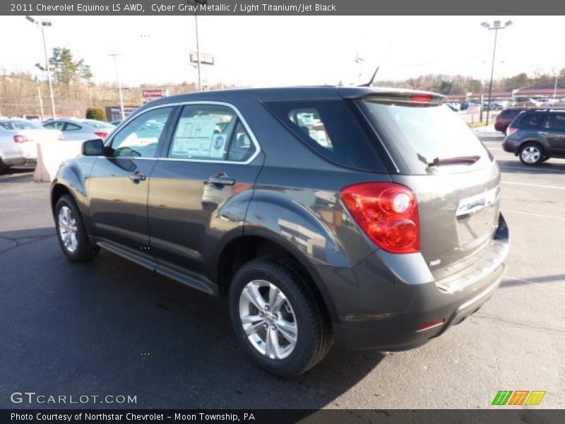 Cyber Gray Metallic / Light Titanium/Jet Black 2011 Chevrolet Equinox LS AWD