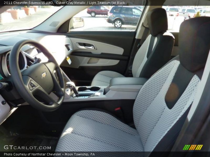 Cyber Gray Metallic / Light Titanium/Jet Black 2011 Chevrolet Equinox LS AWD