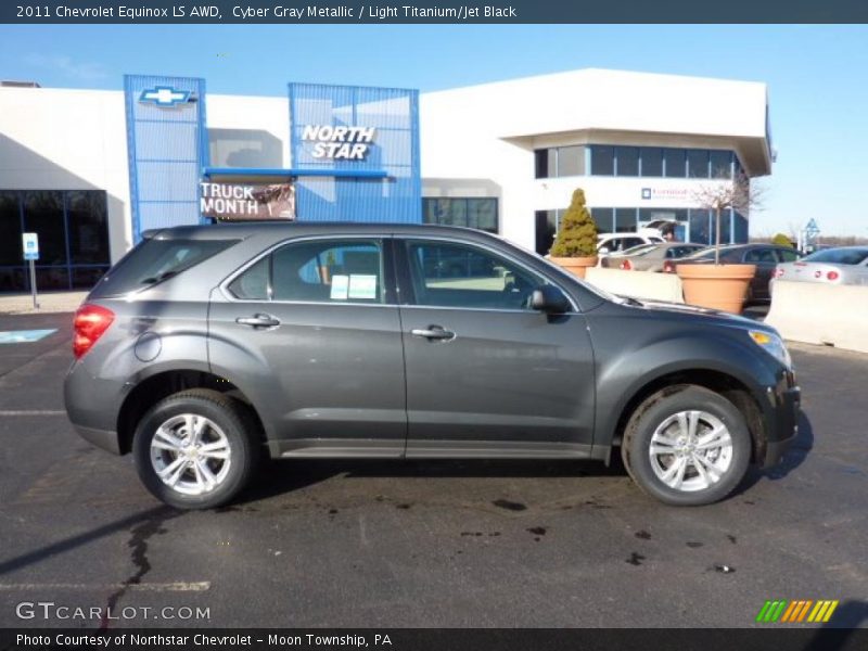 Cyber Gray Metallic / Light Titanium/Jet Black 2011 Chevrolet Equinox LS AWD