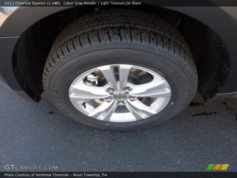 Cyber Gray Metallic / Light Titanium/Jet Black 2011 Chevrolet Equinox LS AWD