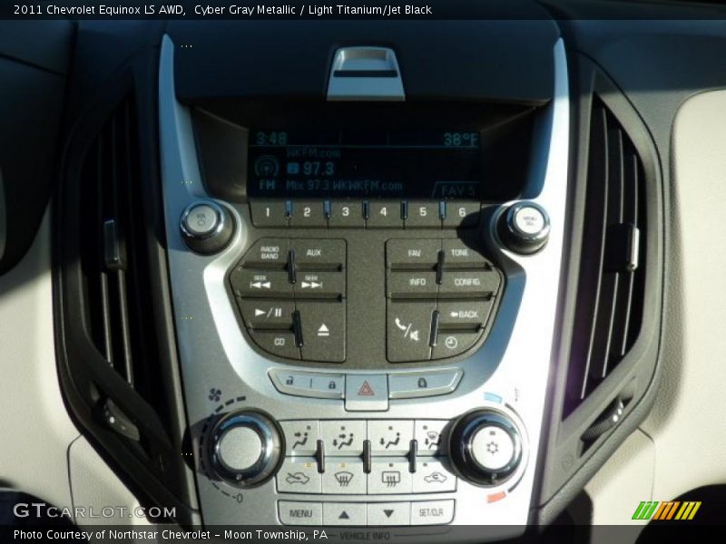 Cyber Gray Metallic / Light Titanium/Jet Black 2011 Chevrolet Equinox LS AWD