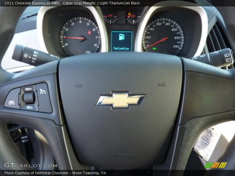 Cyber Gray Metallic / Light Titanium/Jet Black 2011 Chevrolet Equinox LS AWD