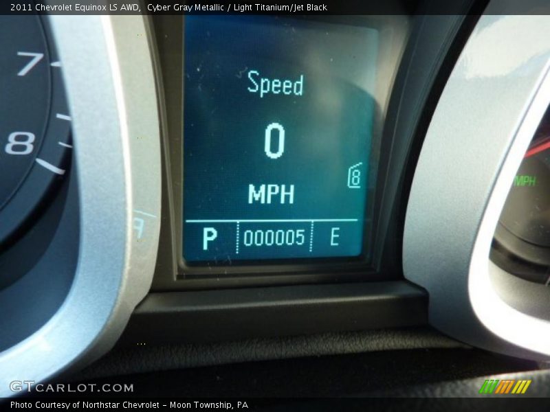 Cyber Gray Metallic / Light Titanium/Jet Black 2011 Chevrolet Equinox LS AWD