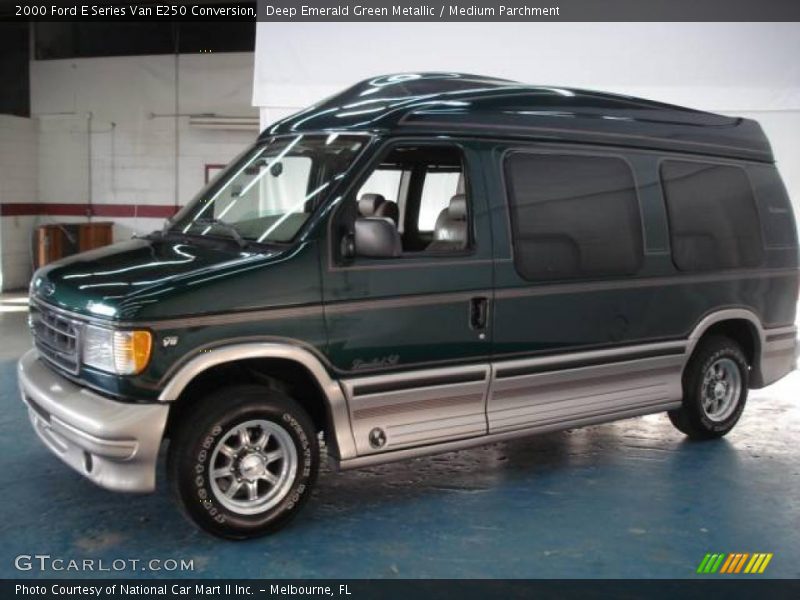 Deep Emerald Green Metallic / Medium Parchment 2000 Ford E Series Van E250 Conversion